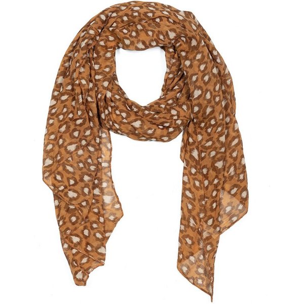 Cassandra Accessoires Schal Schrägschal "Wild & Elegant", mit Leo-Muster, mit Seide - Made in Italy