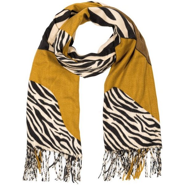 Cassandra Accessoires Schal warmer, weicher Winterschal Africa, besonders flauschig, mit tollem Zebramuster