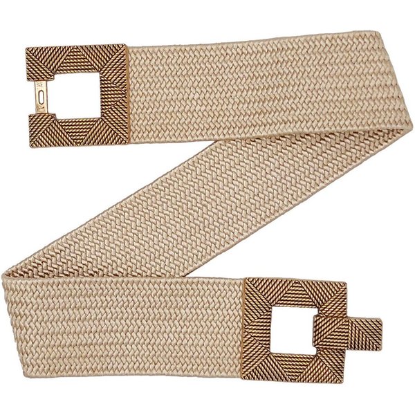 Cassandra Accessoires Taillengürtel Stretchgürtel Flechtgürtel "Aurélie" mit dekorativer Schließe in Kordeloptik, Ethno-Style, Boho-Style