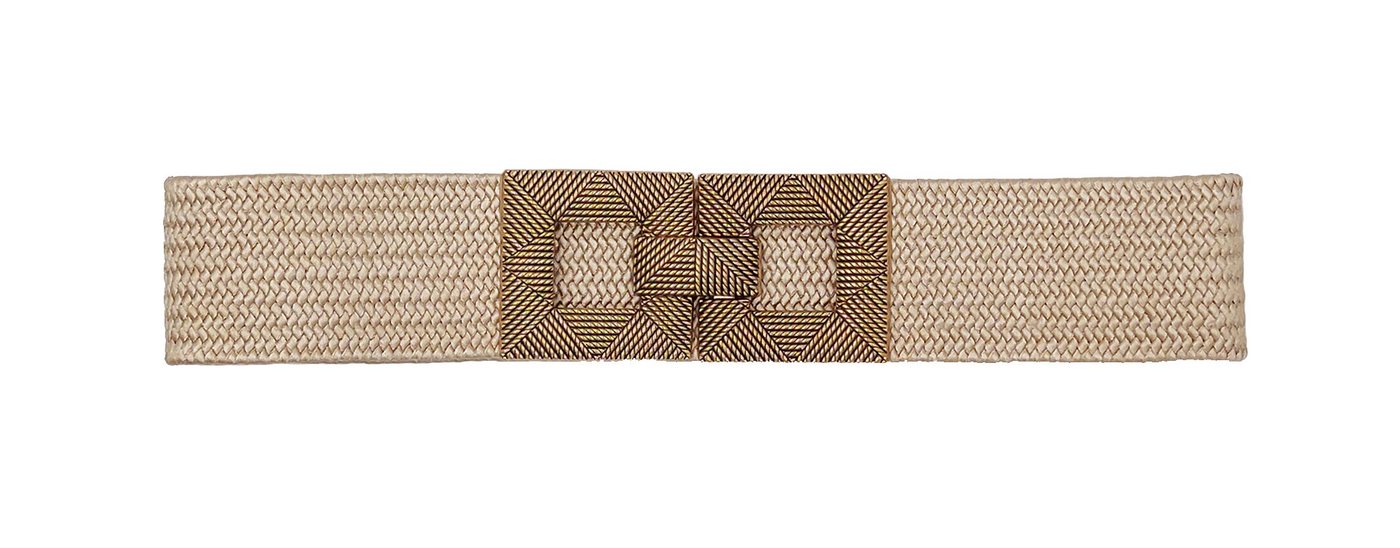 Cassandra Accessoires Taillengürtel Stretchgürtel Flechtgürtel "Aurélie" mit dekorativer Schließe in Kordeloptik, Ethno-Style, Boho-Style – Bild 2 von 3