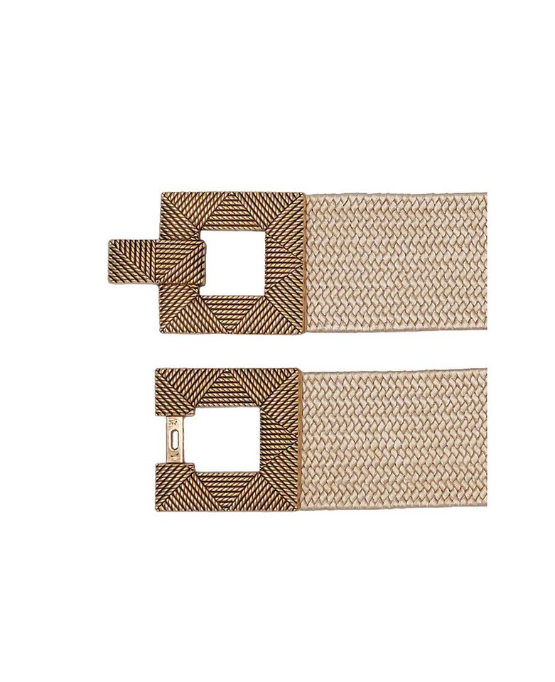 Cassandra Accessoires Taillengürtel Stretchgürtel Flechtgürtel "Aurélie" mit dekorativer Schließe in Kordeloptik, Ethno-Style, Boho-Style – Bild 3 von 3