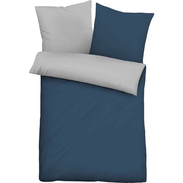 Castell - Markenbettwäsche Bettwäsche 0560500, Microfaser, 2 teilig, Microfaser-Satin,2 teilig, pflegeleichte Bettwäsche mit Reißverschluss