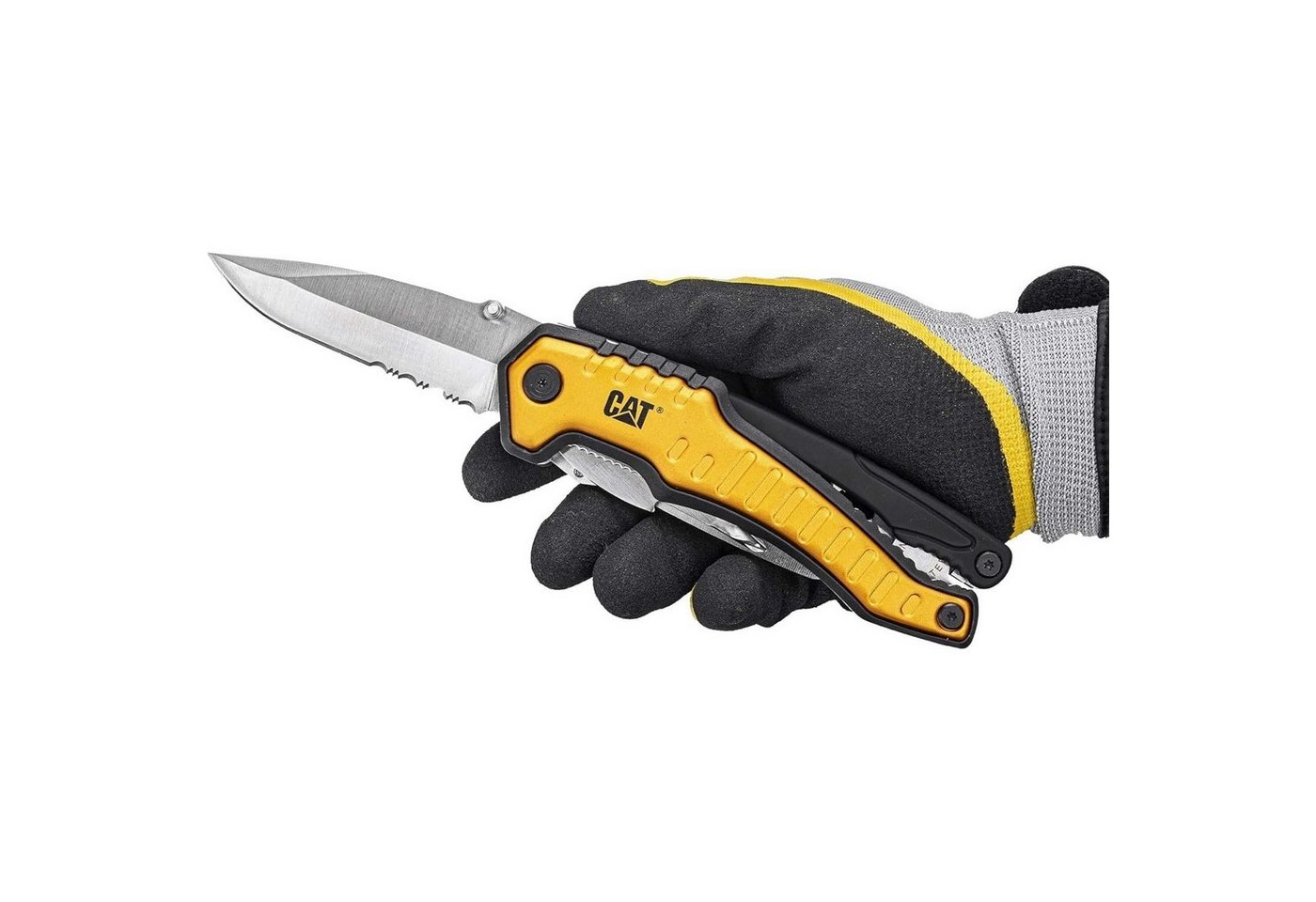 CAT Multitool Caterpillar Multitool XL mit Werkzeugen aus Edelstahl, 9 in 1 CAT-Werk – Bild 5 von 5