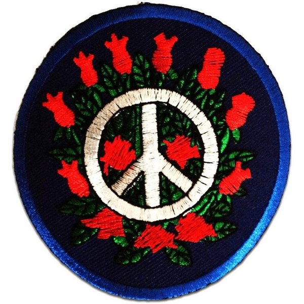 Catch the Patch Aufnäher Bügelbild, Aufbügler, Applikationen, Patches, Flicken, zum aufbügeln, Polyester, Peace Victory - Größe: Ø 7,5 cm