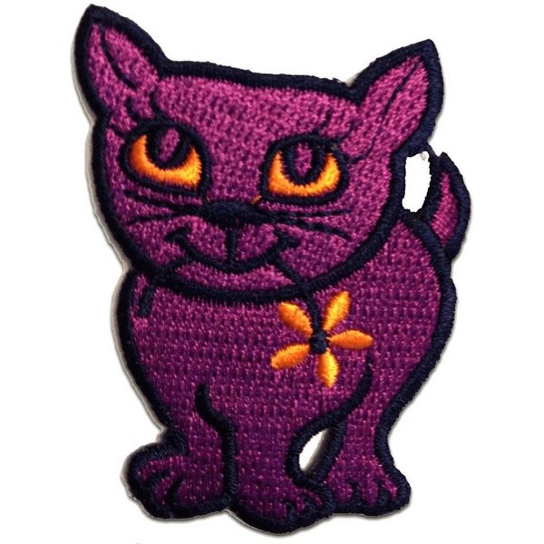 Catch the Patch Aufnäher Bügelbild, Aufbügler, Applikationen, Patches, Flicken, zum aufbügeln, Polyester, Katze Tier - Größe: 5,3 x 7,0 cm