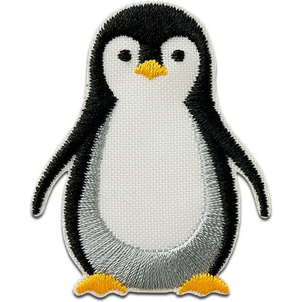 Catch the Patch Aufnäher Bügelbild, Aufbügler, Applikationen, Patches, Flicken, zum aufbügeln, Recyclete PET Flaschen, Recycl Patch Pinguin Tier Antarktis Think