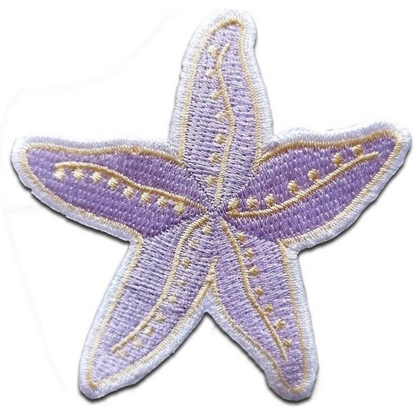 Catch the Patch Aufnäher Bügelbild, Aufbügler, Applikationen, Patches, Flicken, zum aufbügeln, Polyester, Seestern Tiere - Größe: 7,7 x 7,3 cm