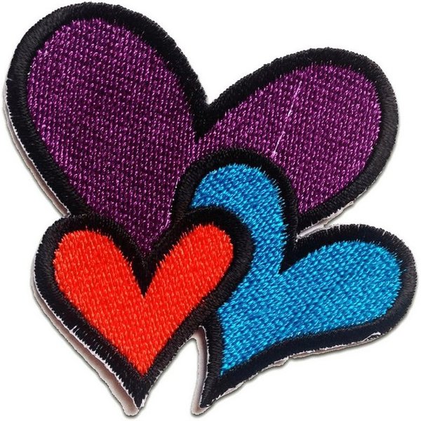 Catch the Patch Aufnäher Bügelbild, Aufbügler, Applikationen, Patches, Flicken, zum aufbügeln, Polyester, Herz - Größe: 6.8 x 5.9 cm