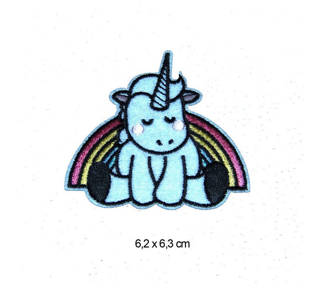 Catch the Patch Aufnäher Bügelbild, Aufbügler, Applikationen, Patches, Flicken, zum aufbügeln, Polyester, Einhorn Set 8 Stück Tier – Bild 2 von 5