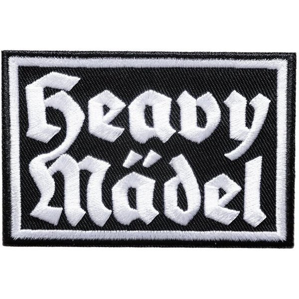 Catch the Patch Aufnäher Bügelbild, Aufbügler, Applikationen, Patches, Flicken, zum aufbügeln, Polyester, Biker Zitat Spruch Heavy Mädel - Größe:
