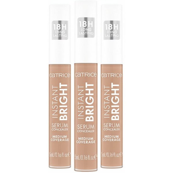 Catrice Concealer INSTANT BRIGHT SERUM CONCEALER, 3-tlg., Langhaltend, mittlere Deckkraft, leichte Textur, spendet Feuchtigkeit.