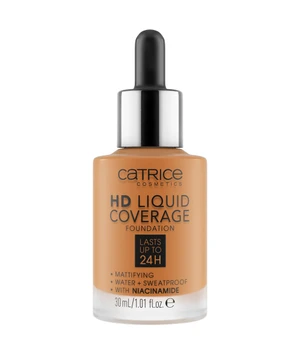 CATRICE HD Liquid Coverage Flüssige Foundation · 30 ml · Hellbraun