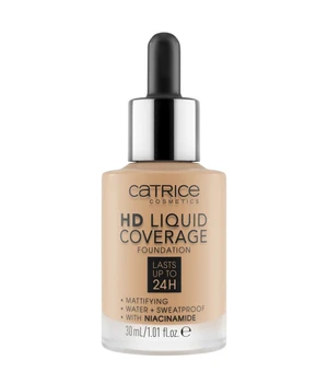 CATRICE HD Liquid Coverage Flüssige Foundation · 30 ml · Hellbraun