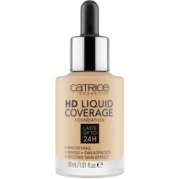 CATRICE HD Liquid Coverage Flüssige Foundation · 30 ml · Hellbraun