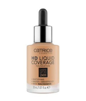 CATRICE HD Liquid Coverage Flüssige Foundation · 30 ml · Hellbraun