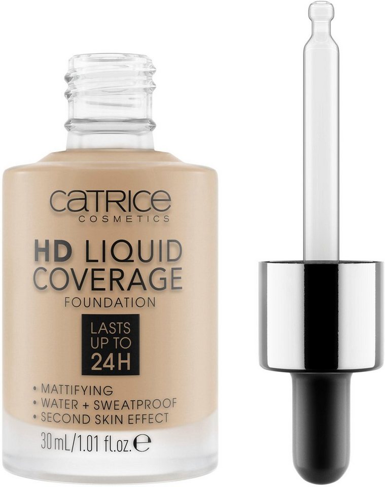 CATRICE HD Liquid Coverage Flüssige Foundation · 30 ml · Nude – Bild 2 von 3