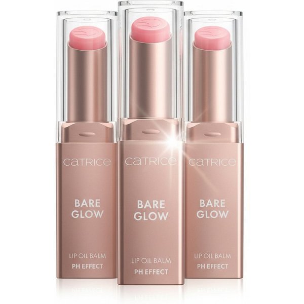 Catrice Lippenbalsam Bare Glow Lip Oil Balm, 3-tlg.