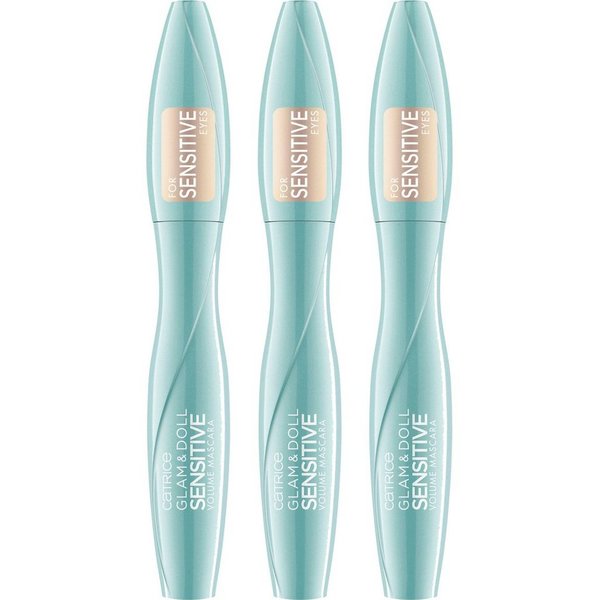 Catrice Mascara Glam & Doll Sensitive Volume, 3-tlg., mit präziser Bürste