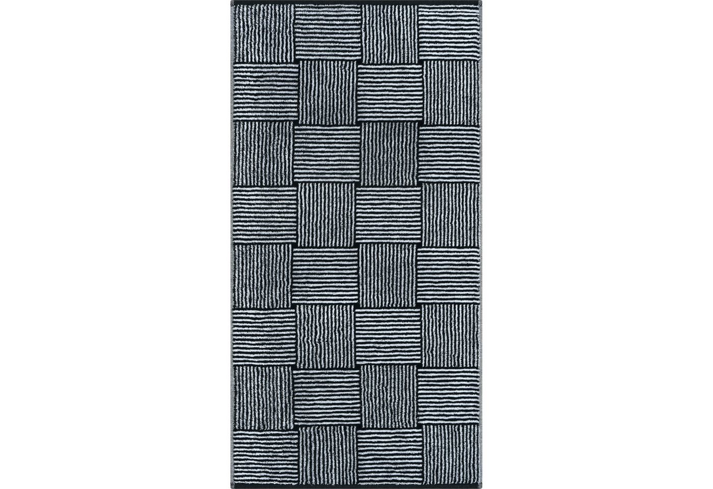 Cawö Handtücher Black&White Chess 6281, 100% Baumwolle (1-St) – Bild 2 von 4