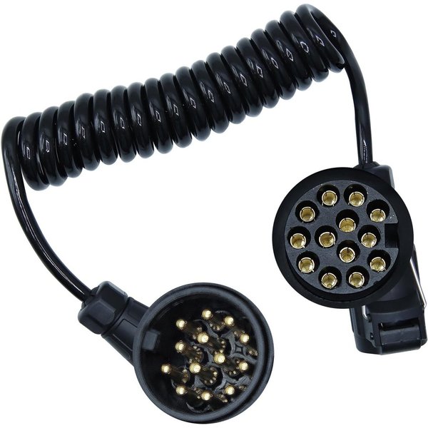 CCLIFE 13 Polig Adapter Stecker Spiralkabel Anhängerkabel Adapter Anhänger-Adapter