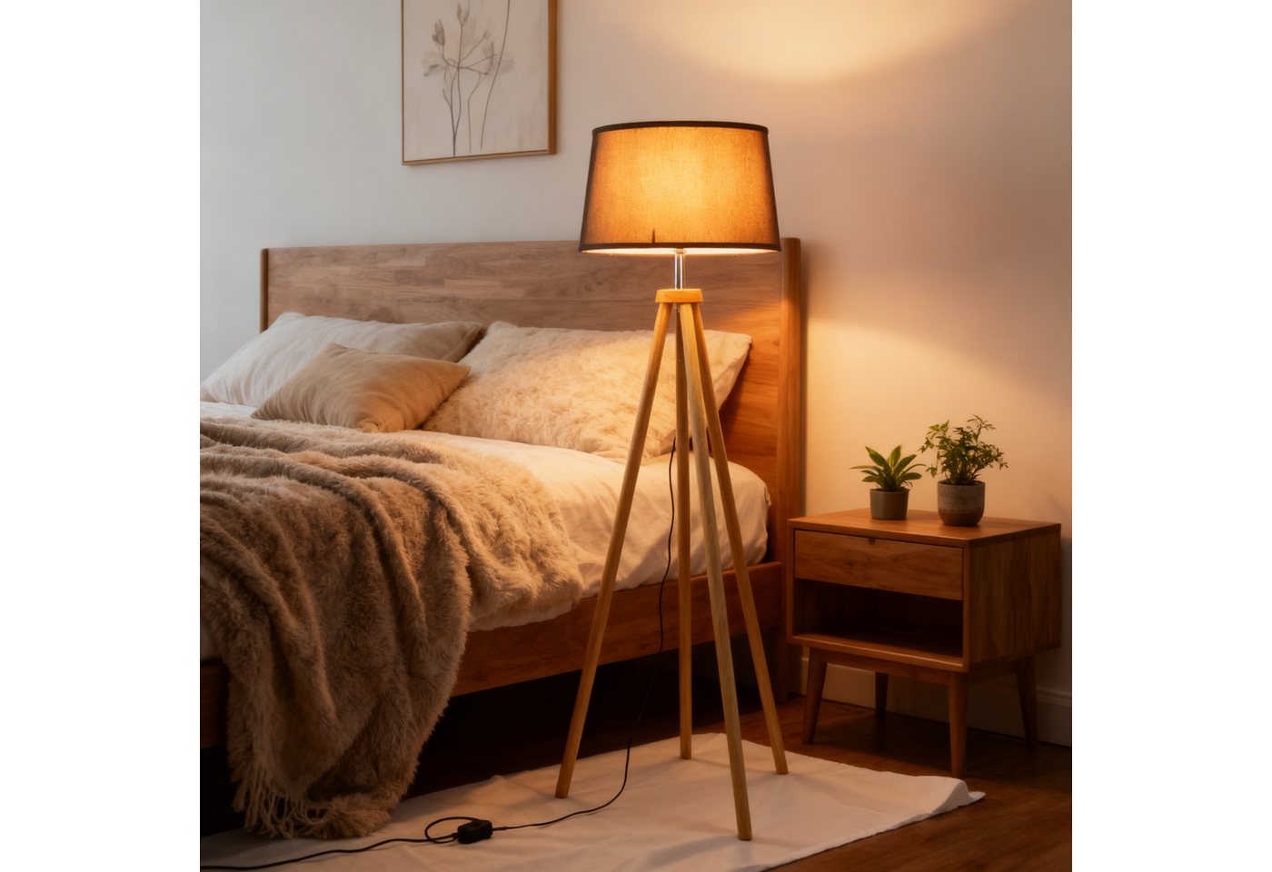 CCLIFE Bogenlampen Bogenlampe Stehlampe LED E27 Bogenleuchte Wohnzimmer – Bild 2 von 5