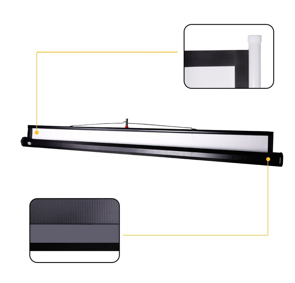 CCLIFE Rolloleinwand mit Stativ Stativleinwand Leinwand Projektionsleinwand Stativleinwand (mit Stativ) – Bild 3 von 5
