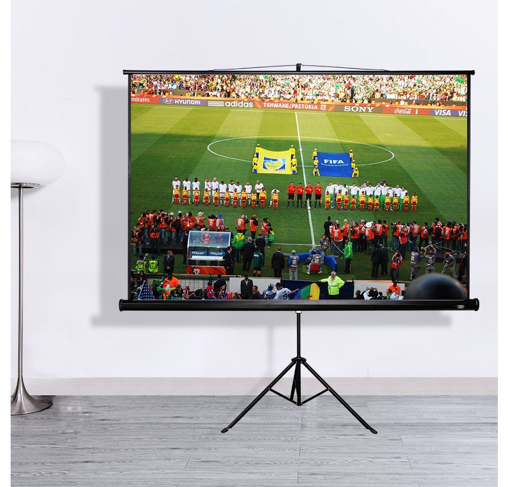 CCLIFE Rolloleinwand mit Stativ Stativleinwand Leinwand Projektionsleinwand Stativleinwand (mit Stativ) – Bild 4 von 5