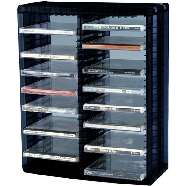 ProfiOffice CD-Regal CD Regal Media-Rack PROFIOFFICE MR-52S, Aufbewahrung 52 CD, erweit., 13-tlg.