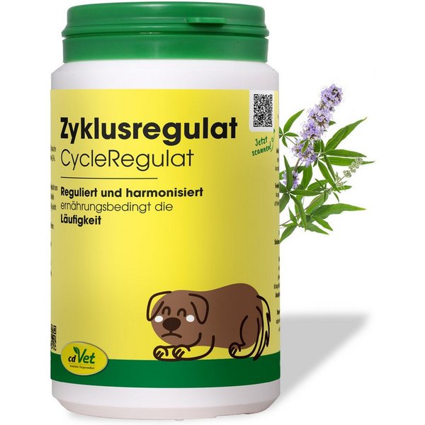 cdVet Zyklusregulat, Nahrungsergänzungsmittel für: Hunde, bei Scheinschwangerschaft, Dauerläufigkeit