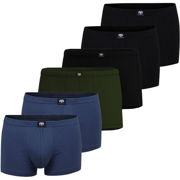 CECEBA Boxershorts Daytona ohne Eingriff, aufgedoppelter Frontbereich, im 6er Pack