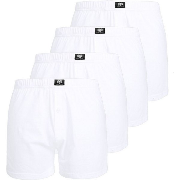 CECEBA Boxershorts Herren (4-St) mit einem Eingriff mit Knopfleiste