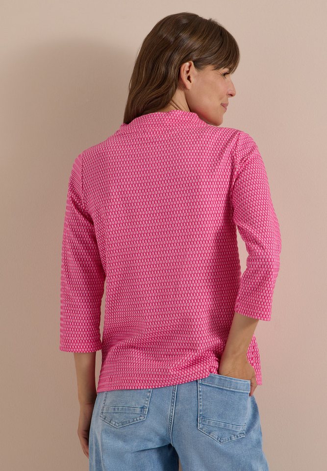 CECIL 3/4-Arm-Shirt aus softem Materialmix – Bild 2 von 5