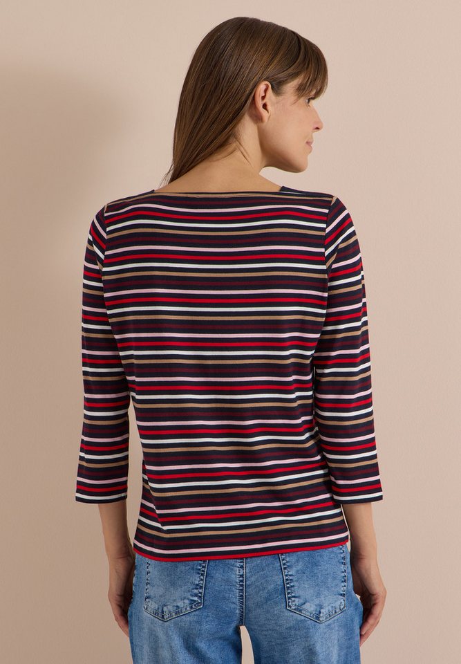 CECIL 3/4-Arm-Shirt aus softem Materialmix – Bild 2 von 5