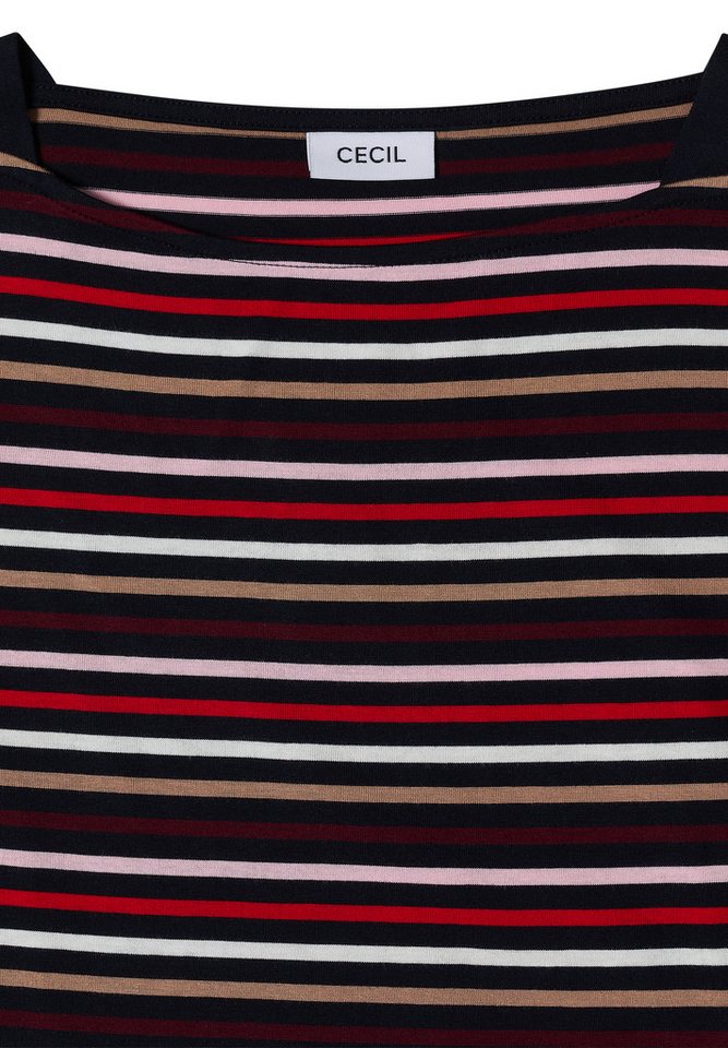 CECIL 3/4-Arm-Shirt aus softem Materialmix – Bild 5 von 5