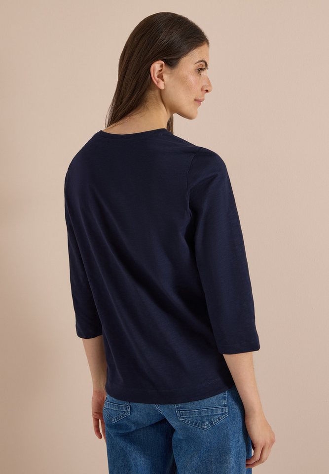 CECIL 3/4-Arm-Shirt Elastiksaum mit Knotendetail – Bild 2 von 5