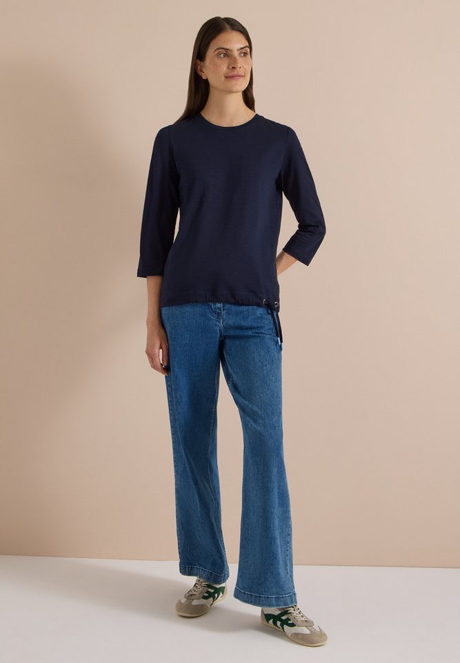 CECIL 3/4-Arm-Shirt Elastiksaum mit Knotendetail – Bild 3 von 5