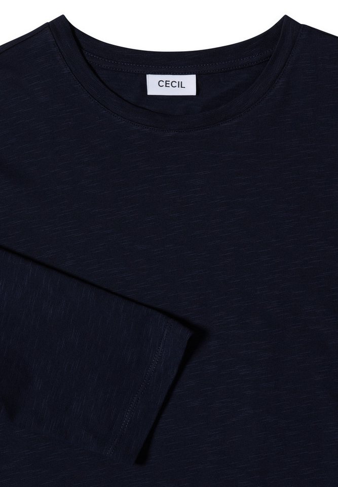 CECIL 3/4-Arm-Shirt Elastiksaum mit Knotendetail – Bild 5 von 5