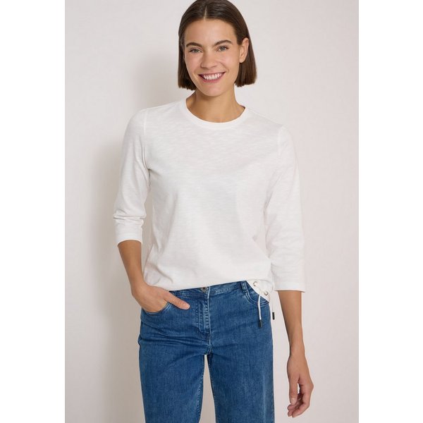 CECIL 3/4-Arm-Shirt Elastiksaum mit Knotendetail