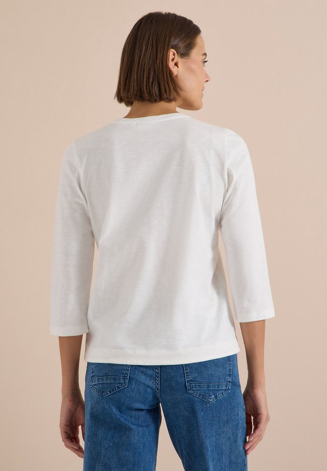 CECIL 3/4-Arm-Shirt Elastiksaum mit Knotendetail – Bild 2 von 5