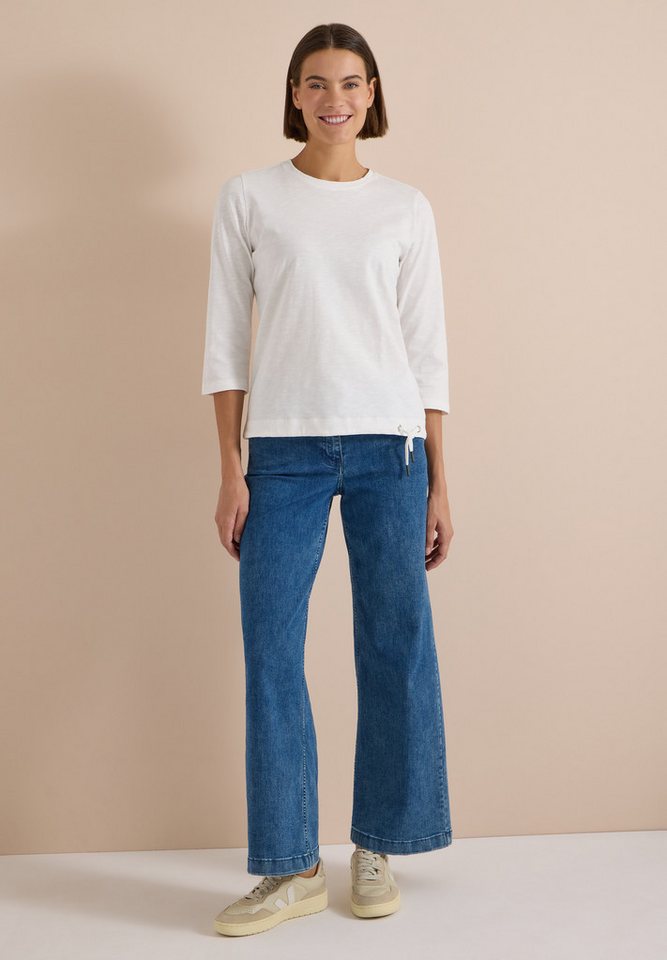 CECIL 3/4-Arm-Shirt Elastiksaum mit Knotendetail – Bild 3 von 5