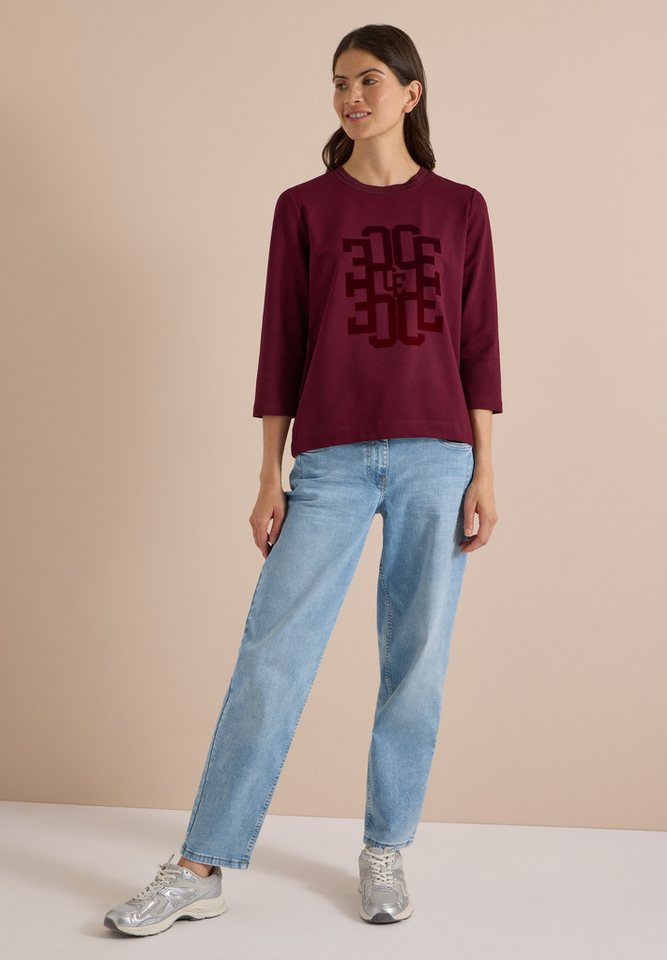 CECIL 3/4-Arm-Shirt mit Wording – Bild 3 von 5