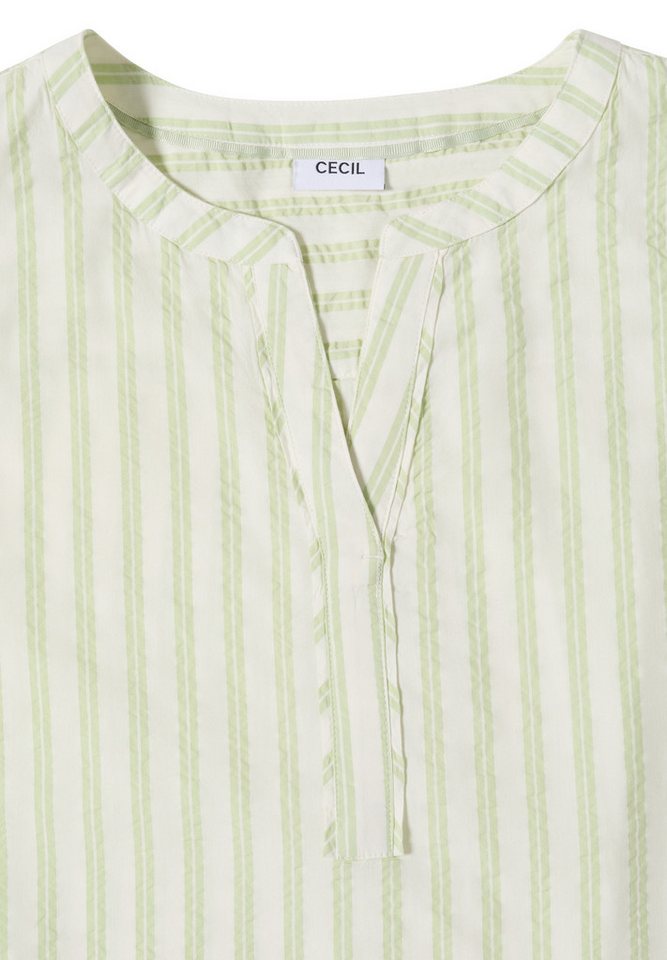 CECIL Blusentop mit gestreiftem Seersucker-Look – Bild 5 von 5