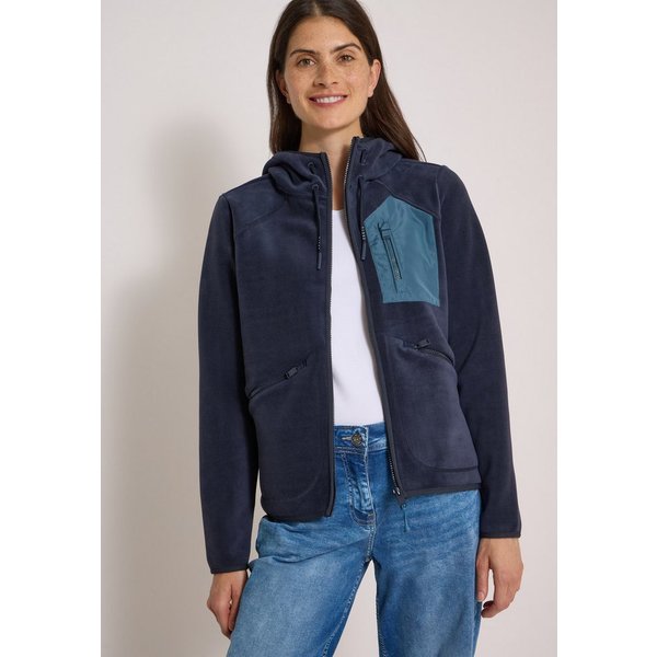 CECIL Fleecejacke in Unifarbe