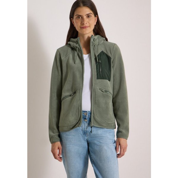 CECIL Fleecejacke in Unifarbe