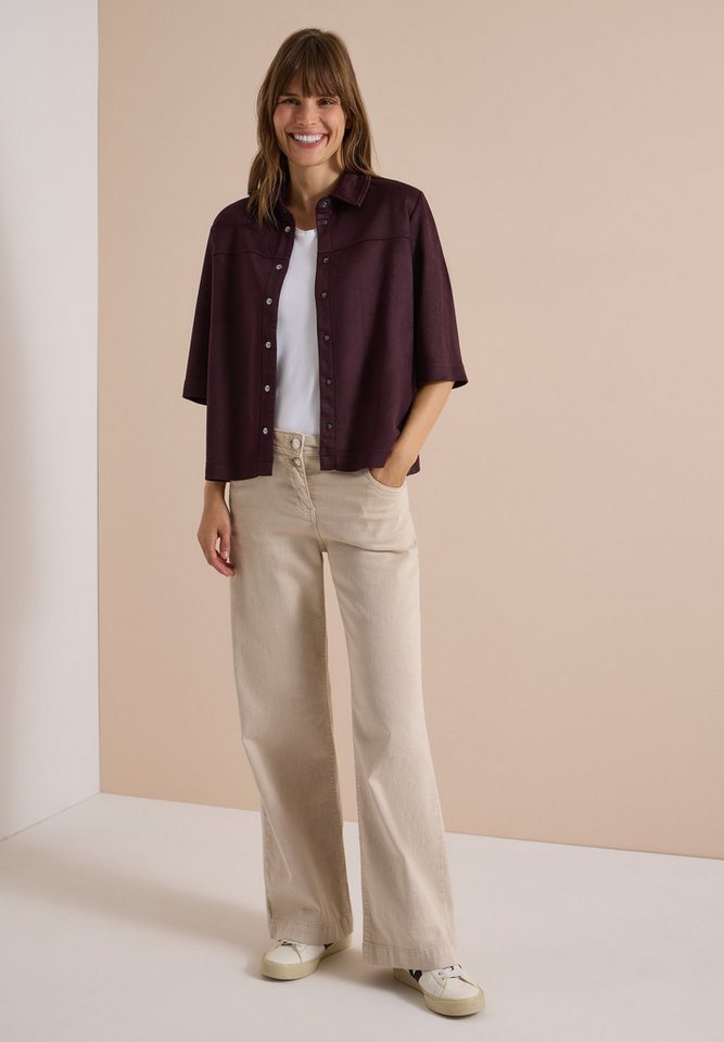 CECIL Hemdbluse in Velours-Optik – Bild 3 von 5