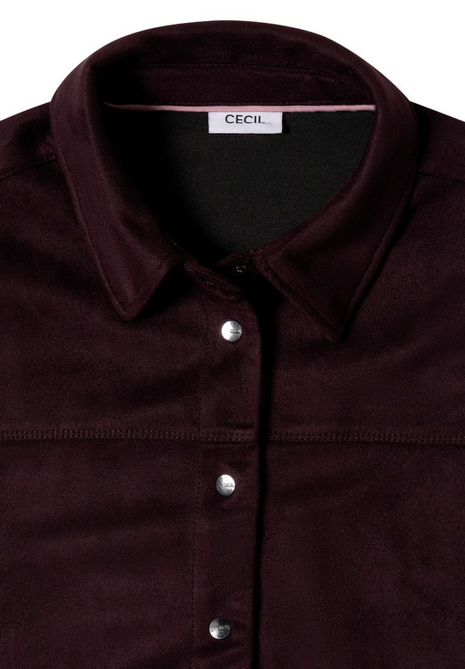 CECIL Hemdbluse in Velours-Optik – Bild 5 von 5