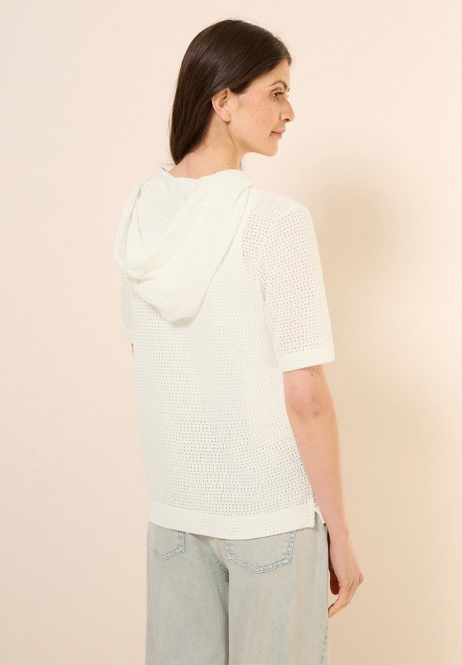 CECIL Kapuzenshirt aus softem Materialmix – Bild 3 von 5