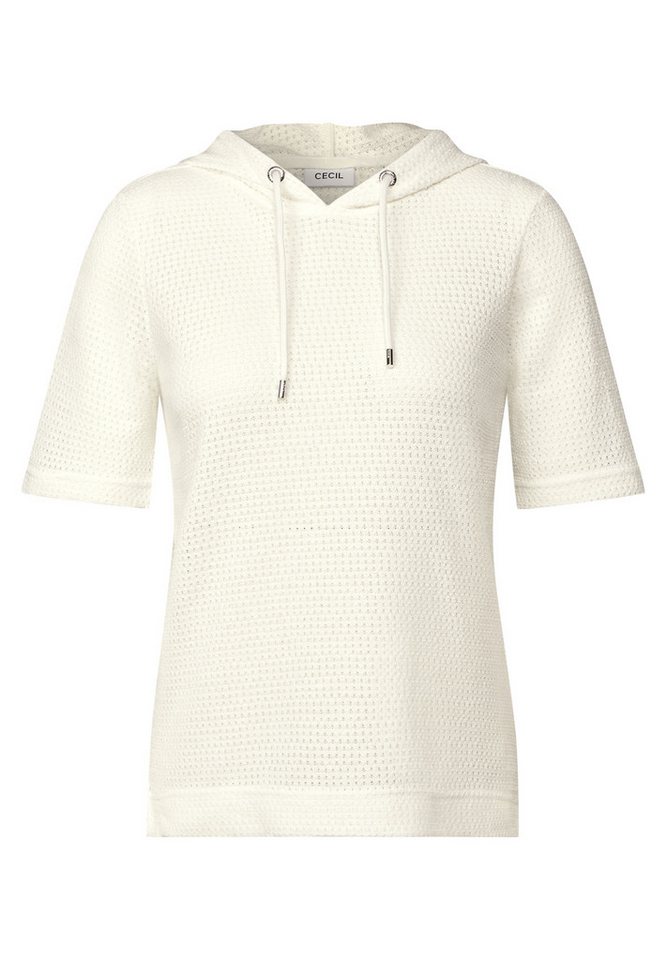 CECIL Kapuzenshirt aus softem Materialmix – Bild 5 von 5