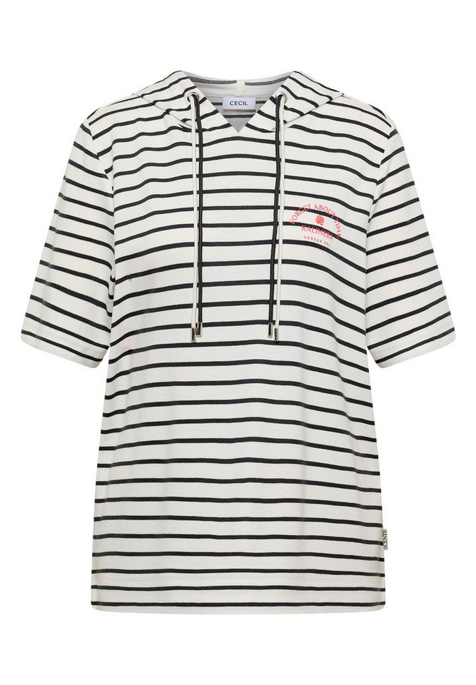 CECIL Kapuzenshirt im Streifendesign – Bild 4 von 5