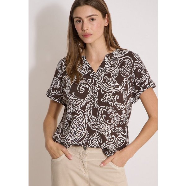 CECIL Kurzarmbluse mit allover Print